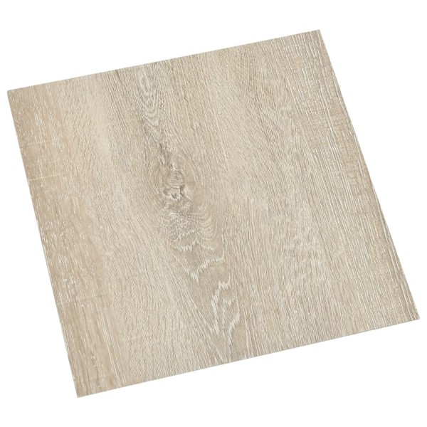 Lamas para suelo autoadhesivas 55 piezas PVC 5,11 m² beige