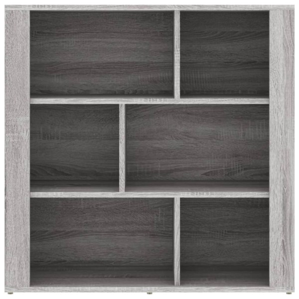 Aparador de madera contrachapada gris Sonoma 80x30x80 cm