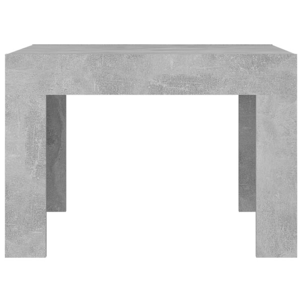 Mesa de centro madera contrachapada gris hormigón 50x50x35 cm