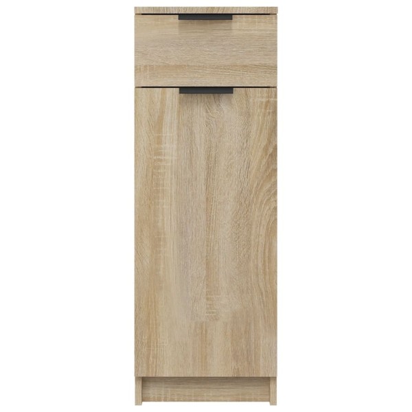 Armario de baño madera contrachapada roble Sonoma 32x34x90 cm