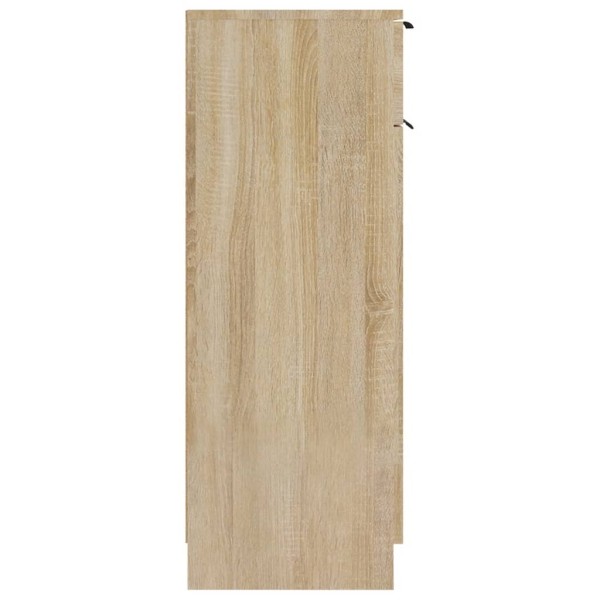 Armario de baño madera contrachapada roble Sonoma 32x34x90 cm