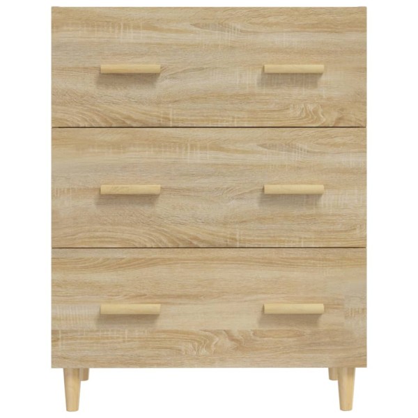 Aparador de madera contrachapada roble Sonoma 70x34x90 cm