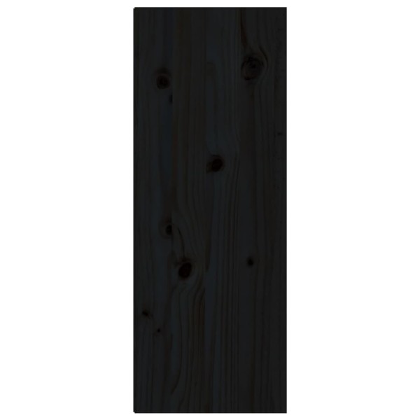 Armario de pared de madera maciza de pino negro 30x30x80 cm