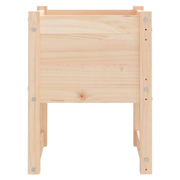 Jardinera de madera maciza de pino 40x40x52,5 cm