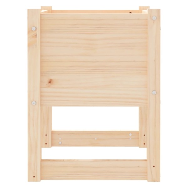 Jardinera de madera maciza de pino 40x40x52,5 cm