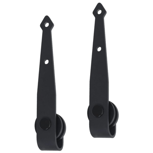 Kit mini puerta corredera de armario acero carbono 183 cm