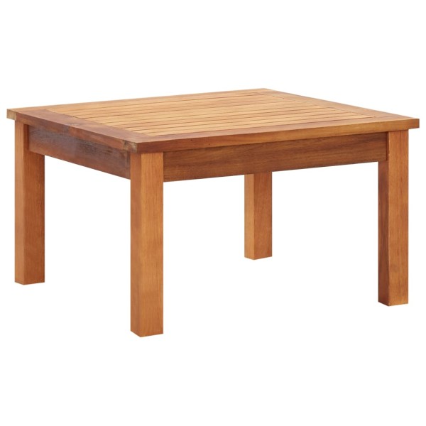 Mesa de centro de jardín madera maciza de acacia 60x60x36 cm