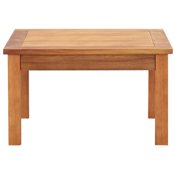 Mesa de centro de jardín madera maciza de acacia 60x60x36 cm