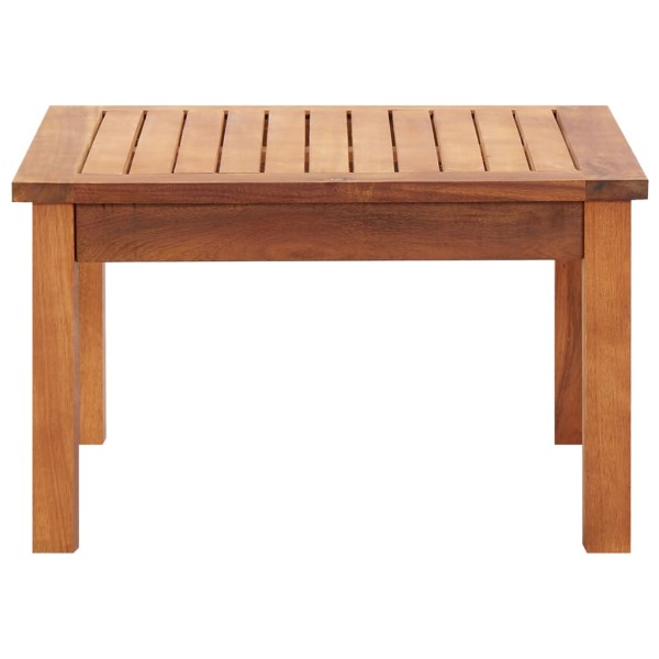 Mesa de centro de jardín madera maciza de acacia 60x60x36 cm