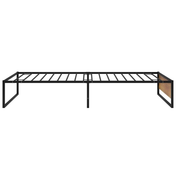 Estructura de cama de metal negra 90x200 cm