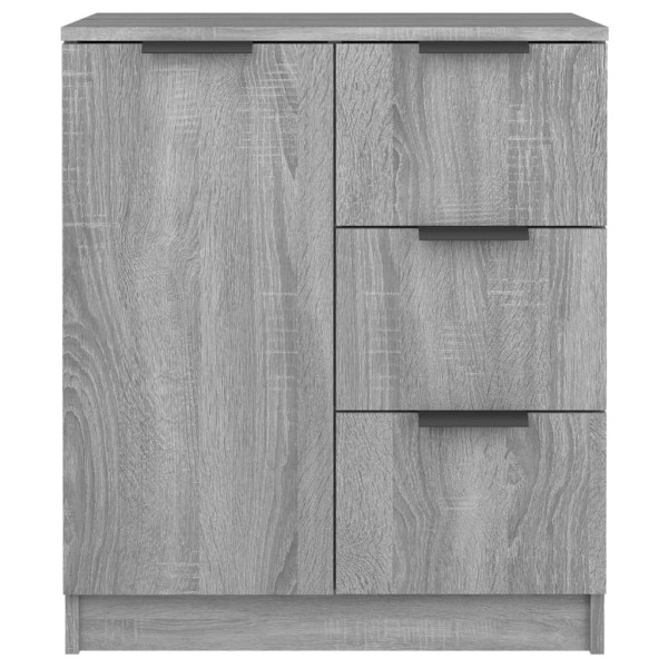 Aparador de madera contrachapada gris Sonoma 60x30x70 cm