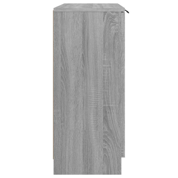 Aparador de madera contrachapada gris Sonoma 60x30x70 cm