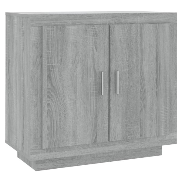 Aparador de madera contrachapada gris Sonoma 80x40x75 cm