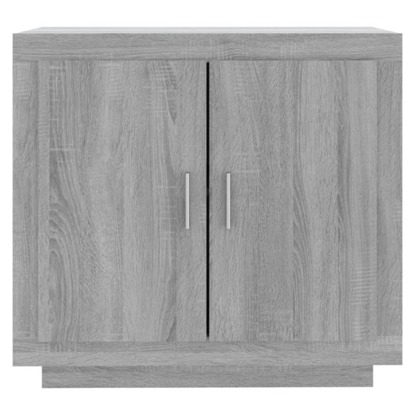 Aparador de madera contrachapada gris Sonoma 80x40x75 cm