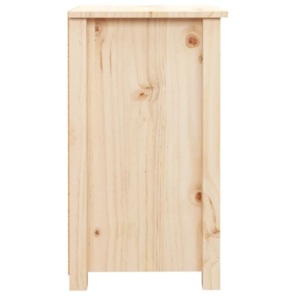 Mesitas de noche 2 uds madera maciza de pino 40x35x61,5 cm