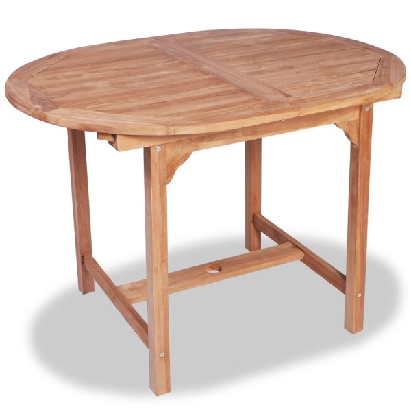 Juego de comedor de jardín clase B 7 piezas madera maciza teca