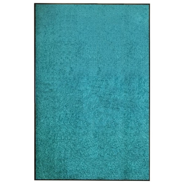 Felpudo lavable azul cian 120x180 cm