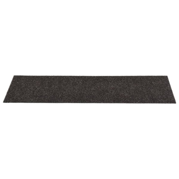 Alfombrilla autoadhesiva escalera 15 uds marrón 76x20 cm