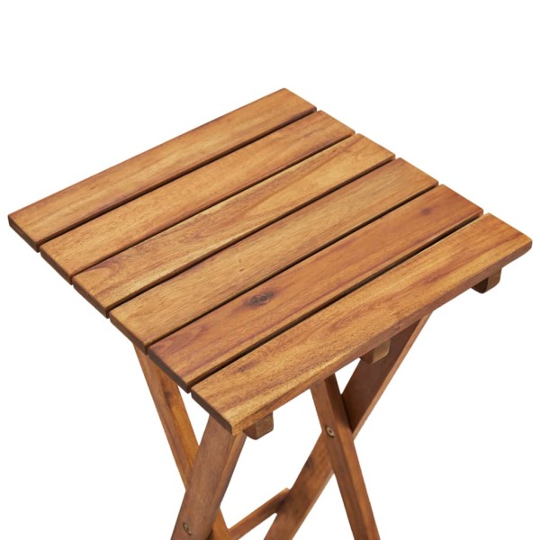 Soporte para plantas de madera maciza de acacia 30x30x38 cm