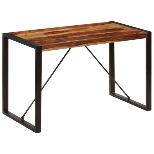 Mesa de comedor de madera maciza de sheesham 120x60x76 cm