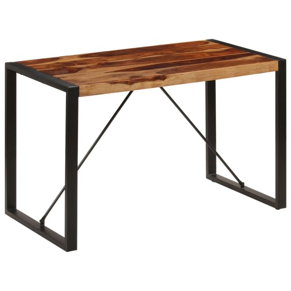 Mesa de comedor de madera maciza de sheesham 120x60x76 cm