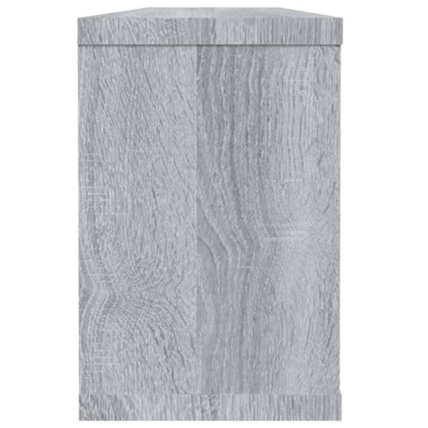 Estantes cúbicos de pared 6 uds madera gris Sonoma 60x15x23 cm