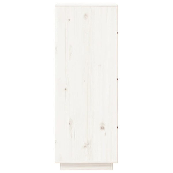 Aparador alto madera maciza de pino blanco 34x40x108,5 cm