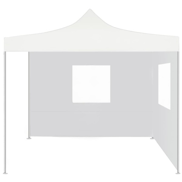 Carpa plegable profesional con 2 paredes acero blanco 3x3 m