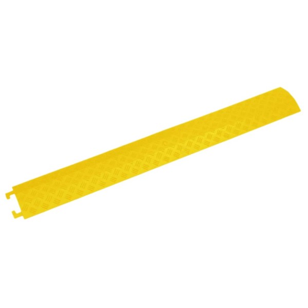 Rampa protectora de cables de suelo 2 uds amarillo 98,5 cm