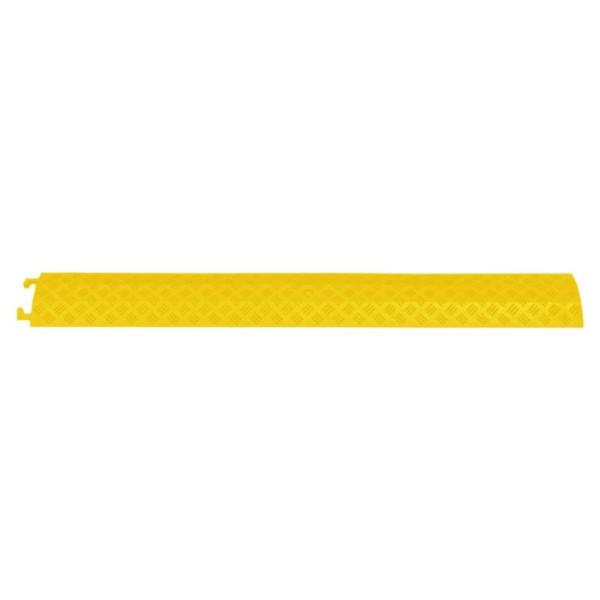 Rampa protectora de cables de suelo 2 uds amarillo 98,5 cm