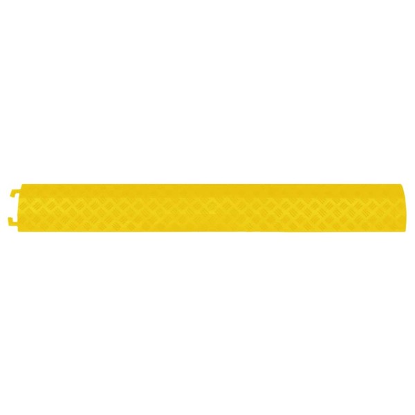 Rampa protectora de cables de suelo 2 uds amarillo 98,5 cm