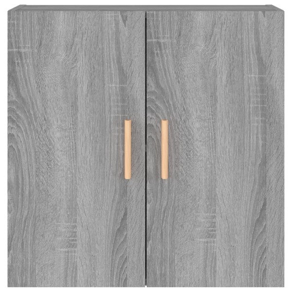 Armario de pared madera contrachapada gris Sonoma 60x30x60 cm