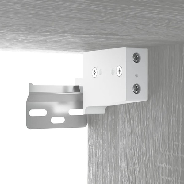 Armario de pared madera contrachapada gris Sonoma 60x30x60 cm