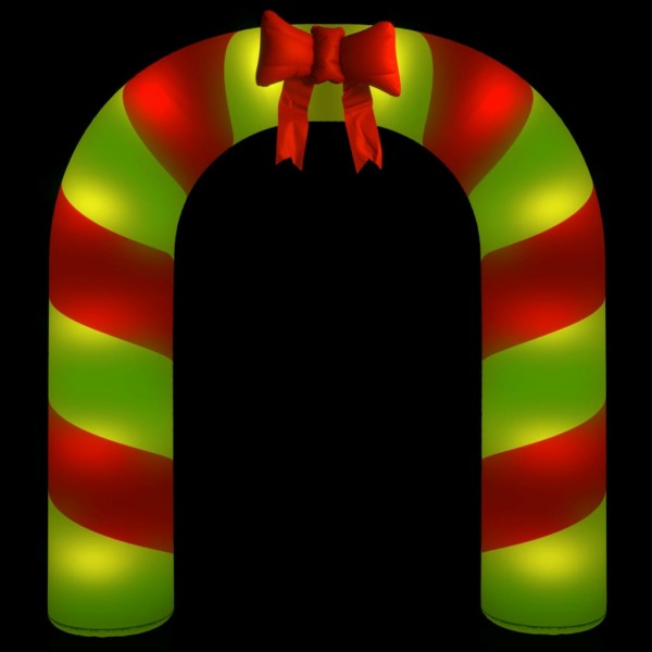 Puerta de arco inflable de Navidad con LED 270 cm