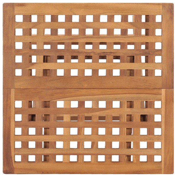 Set de comedor de jardín plegable 3 pzas madera maciza de teca