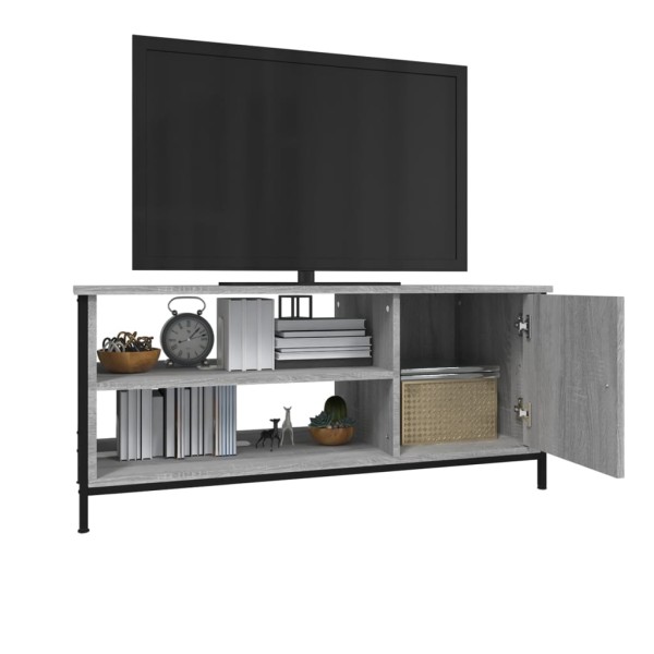 Mueble de TV madera contrachapada gris Sonoma 100x40x45 cm