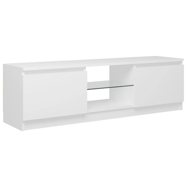 Mueble para TV con luces LED blanco 120x30x35,5 cm