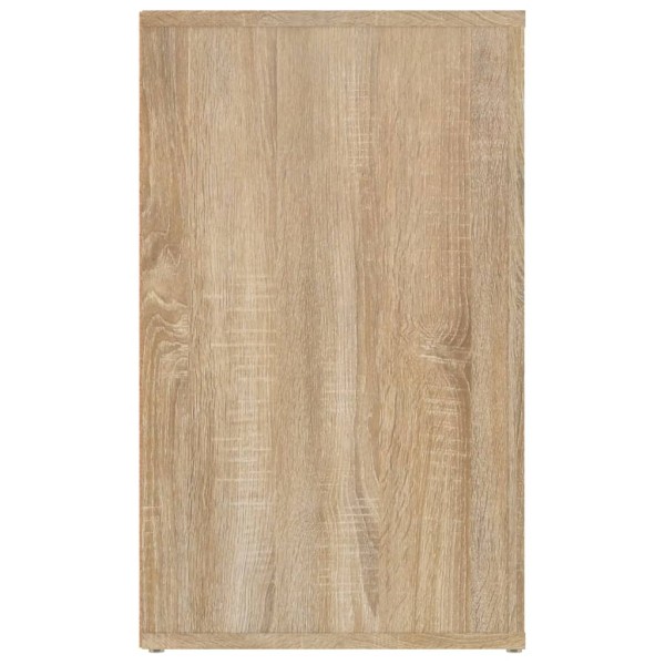 Mesita de noche madera contrachapada roble sonoma 50x36x60 cm