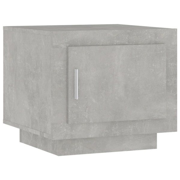 Mesa de centro madera contrachapada gris hormigón 51x50x45 cm