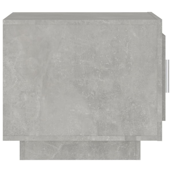 Mesa de centro madera contrachapada gris hormigón 51x50x45 cm