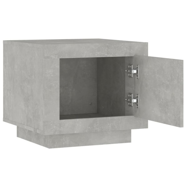 Mesa de centro madera contrachapada gris hormigón 51x50x45 cm