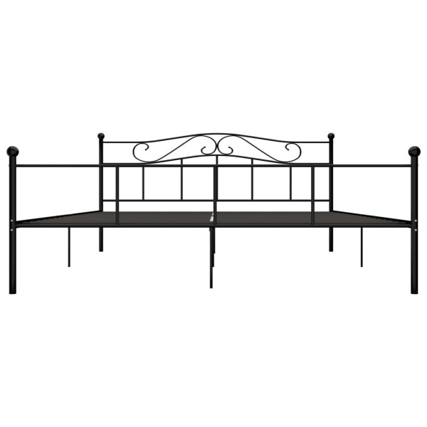 Estructura de cama de metal negro 180x200 cm