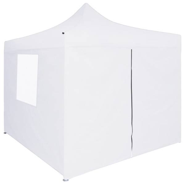 Carpa plegable profesional con 4 paredes acero blanco 2x2 m