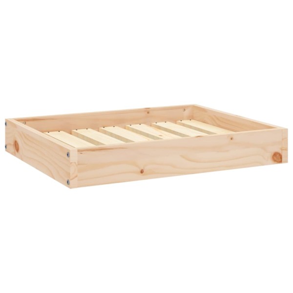 Cama para perros madera maciza de pino 61,5x49x9 cm