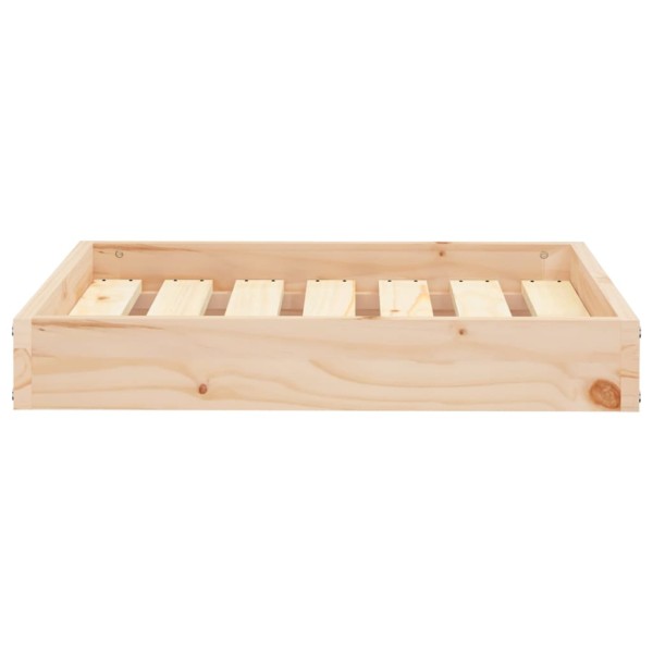 Cama para perros madera maciza de pino 61,5x49x9 cm