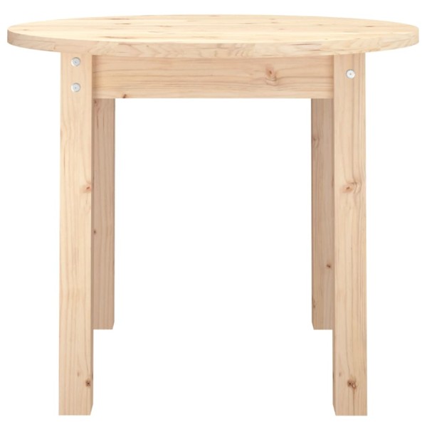 Mesa de centro de madera maciza de pino Ø 55x45 cm