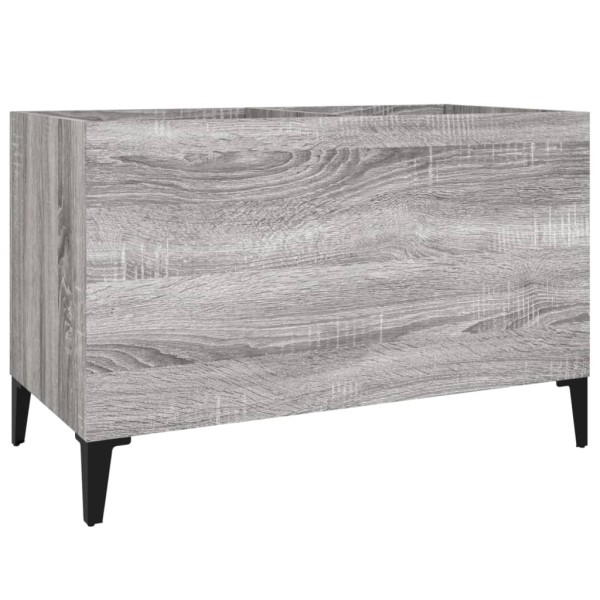 Mueble discos madera contrachapada gris sonoma 74,5x38x48 cm