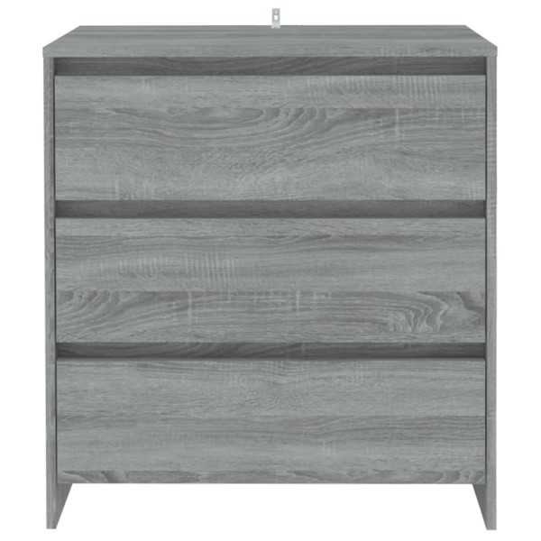 Aparador de madera contrachapada gris Sonoma 70x41x75 cm