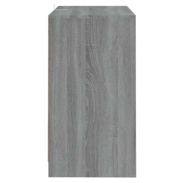 Aparador de madera contrachapada gris Sonoma 70x41x75 cm