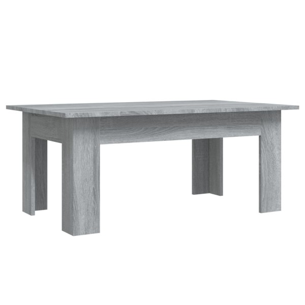 Mesa de centro de madera contrachapada gris Sonoma 100x60x42 cm